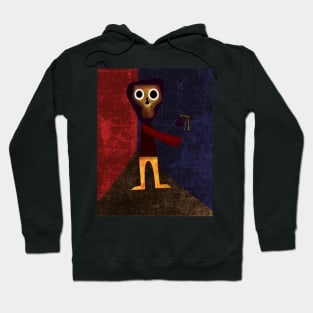 funny scary face art Hoodie